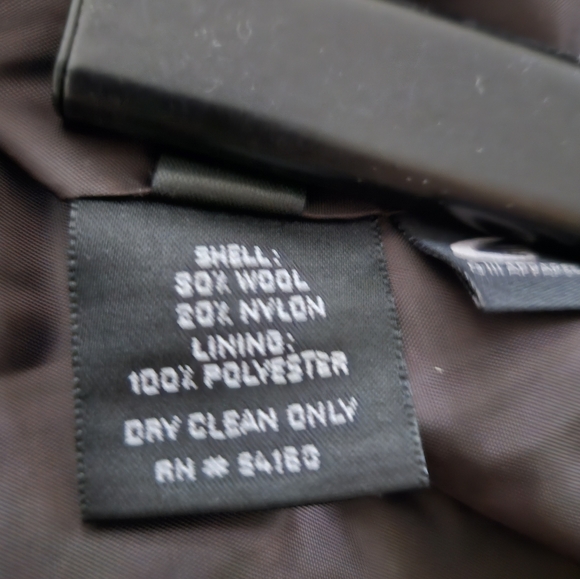 NWT - Jones New York - Wool Blend Long Winter Coat - Size 16W - Brown - Picture 6 of 7